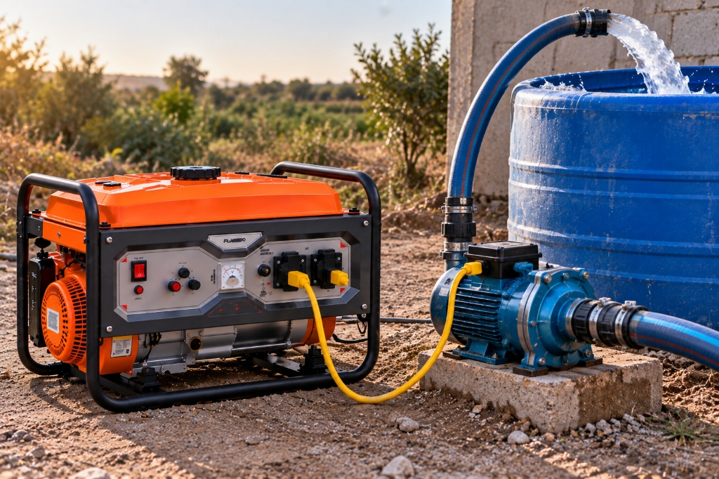 مولد FLEUVA FL4000 مع بومبة الماء